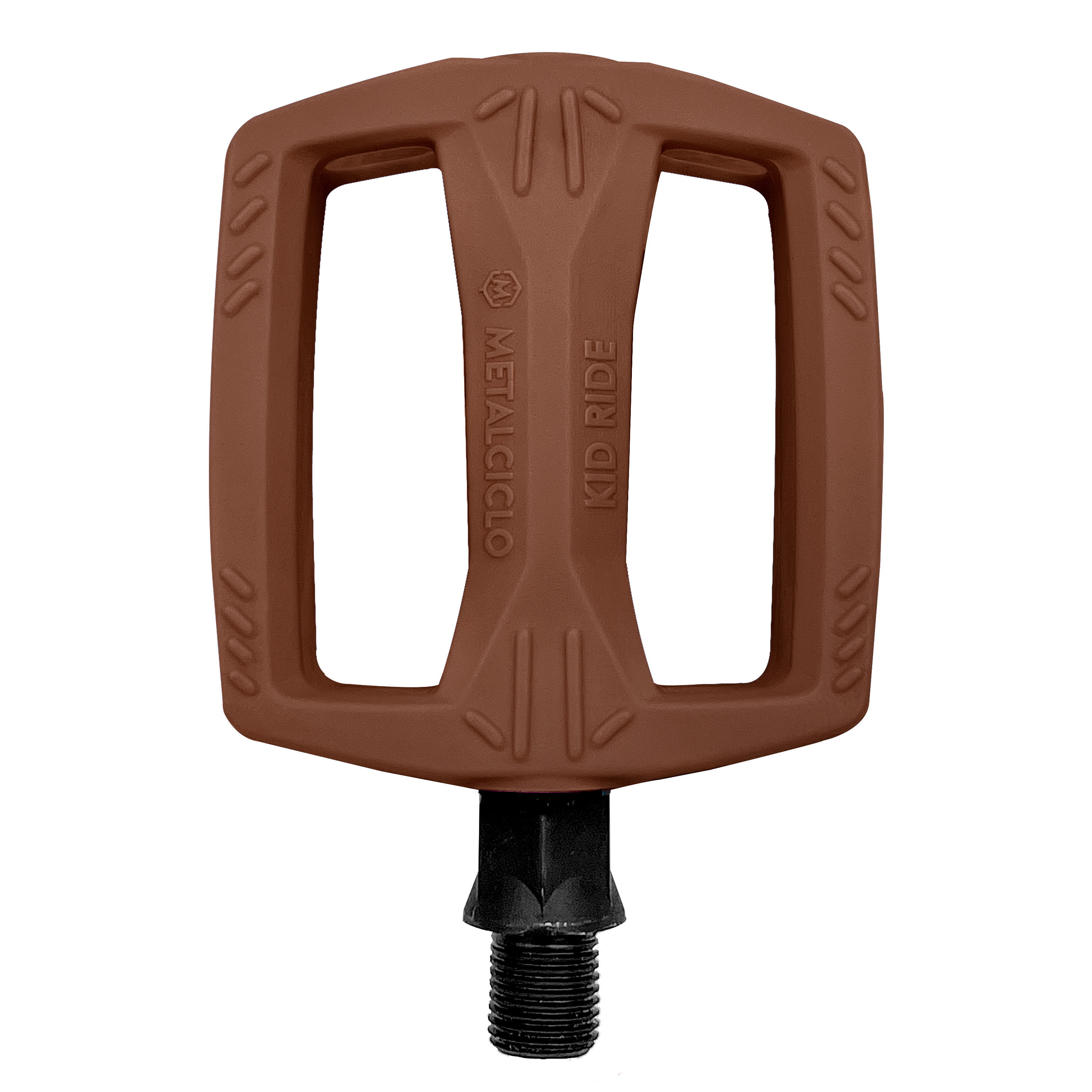 Pedal Kid Ride 9/16 sem esferas marrom escuro